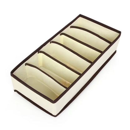 Organizer for Underwear Socks Bra Pants Scarf Tie Storage Box Wardrobe Drawer Organizers Foldable Case for Underwear Organizer