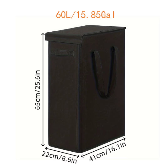 1PC Laundry Basket with Wheels and Lid,Closed Laundry Hamper,Suitable for Bedrooms,Bathtubs,Laundry,Dormitories