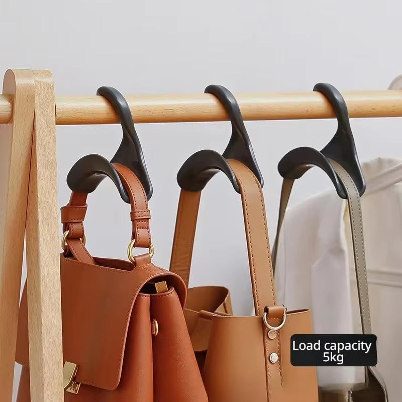 10Pcs Widen Multipurpose Hangers Connection Hook Space Saving Hat Silk Scarf Shawls Handbag Hanging Rack Wardrobe Organizer