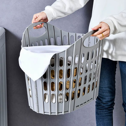 Modern Foldable Laundry Hamper High-Capacity Portable Dirty Clothes Organizer Durable Laundry Basket for Home Bathroom