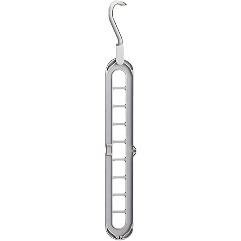 Plastic Multifunctional Hangers Heavy Duty Space Saving 9 Holes Clothes Organizer for Bedroom Cabinet Wardrobe Home Storage Use