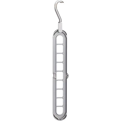 Plastic Multifunctional Hangers Heavy Duty Space Saving 9 Holes Clothes Organizer for Bedroom Cabinet Wardrobe Home Storage Use