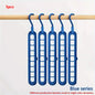 Plastic Multifunctional Hangers Heavy Duty Space Saving 9 Holes Clothes Organizer for Bedroom Cabinet Wardrobe Home Storage Use