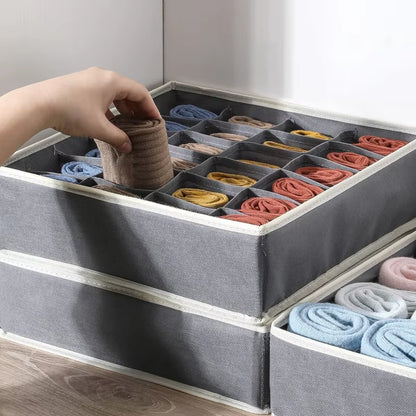 Organizer for Underwear Socks Bra Pants Scarf Tie Storage Box Wardrobe Drawer Organizers Foldable Case for Underwear Organizer