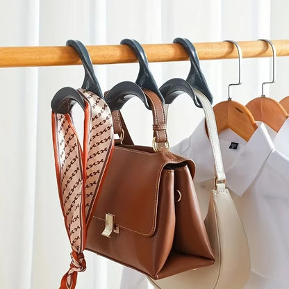 10Pcs Widen Multipurpose Hangers Connection Hook Space Saving Hat Silk Scarf Shawls Handbag Hanging Rack Wardrobe Organizer