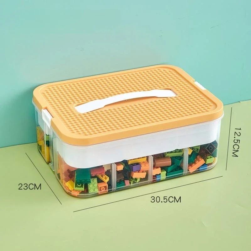 Plastic Storage Box for Lego Children Jigsaw Puzzle Building Block Container Classification Part Sort Box Kidroom Toy Organizer