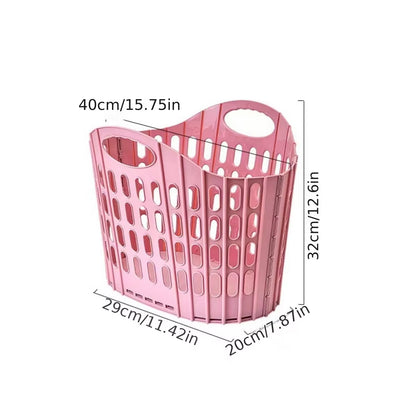 Modern Foldable Laundry Hamper High-Capacity Portable Dirty Clothes Organizer Durable Laundry Basket for Home Bathroom