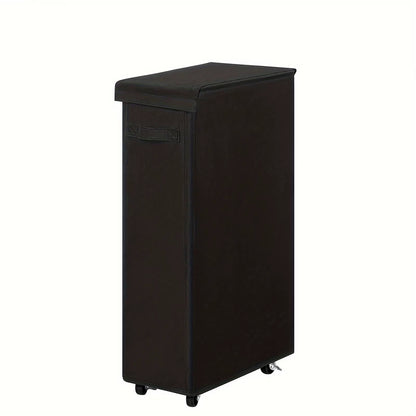 1PC Laundry Basket with Wheels and Lid,Closed Laundry Hamper,Suitable for Bedrooms,Bathtubs,Laundry,Dormitories