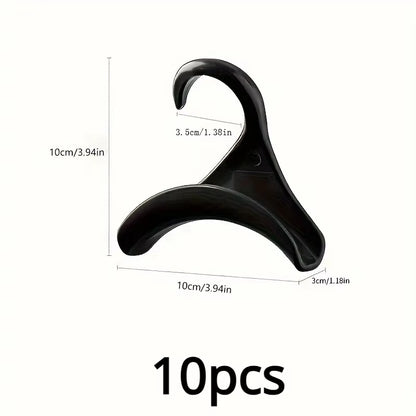 10Pcs Widen Multipurpose Hangers Connection Hook Space Saving Hat Silk Scarf Shawls Handbag Hanging Rack Wardrobe Organizer